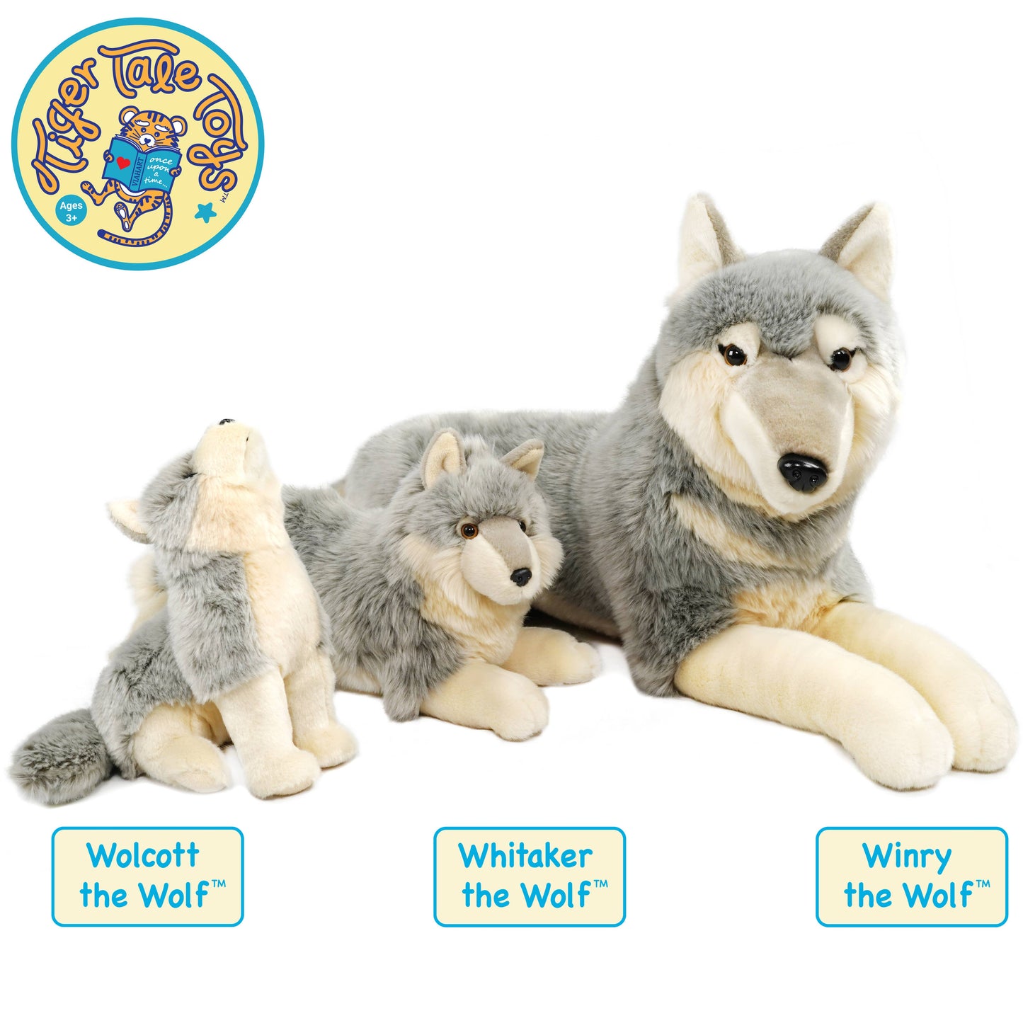 VIAHART Toy Co. - Wolcott the Wolf | 11 Inch Stuffed Animal Plush