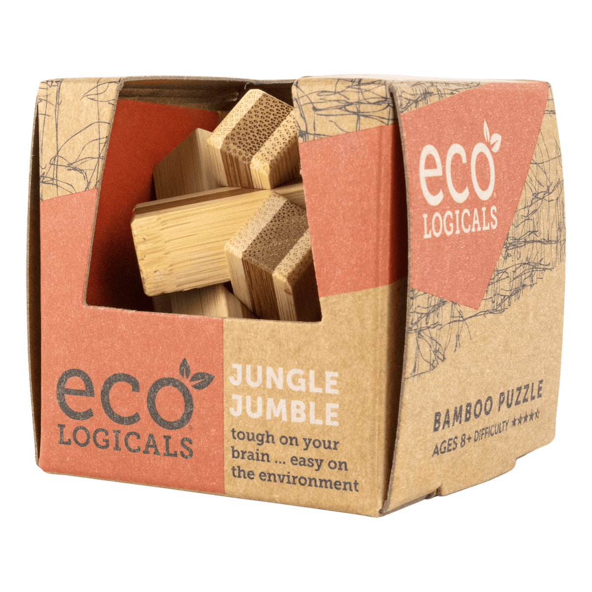 Project Genius - Ecological Jungle Jumble - Mini Bamboo Brainteaser
