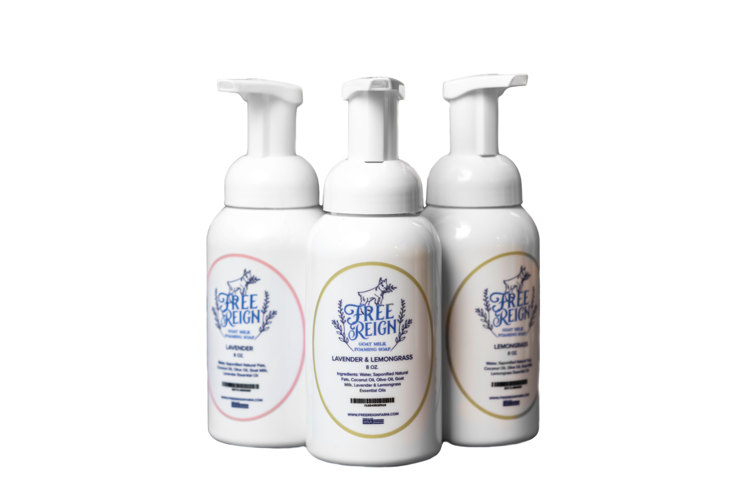 Free Reign Farm - Foaming Liquid Goat Milk Hand Soap. All Natural. New Look!: Cowboy (Sweet & Earthy)