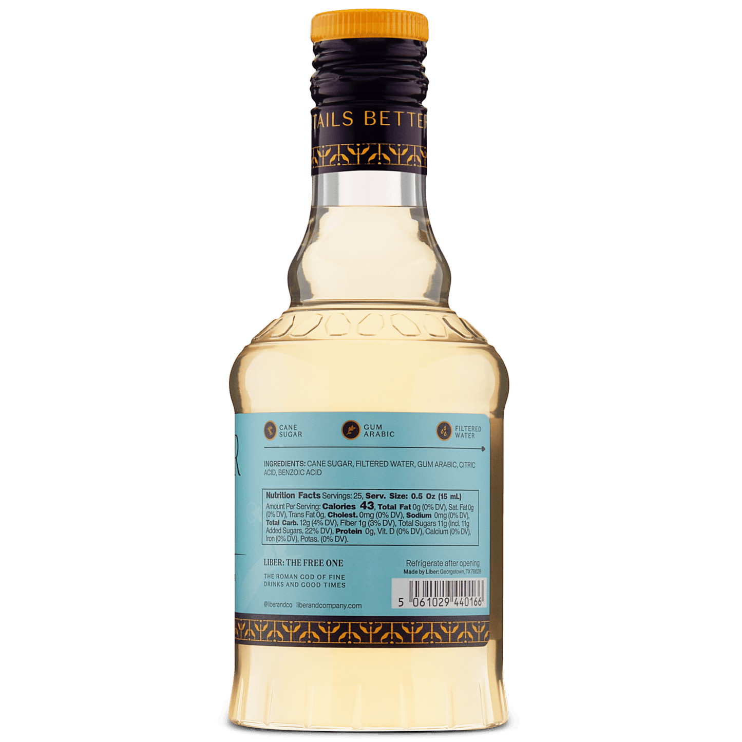 Liber & Co. - Classic Gum Syrup: 375 mL
