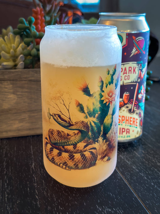 Wilde Nomad - RATTLESNAKE FROSTED CAN GLASS