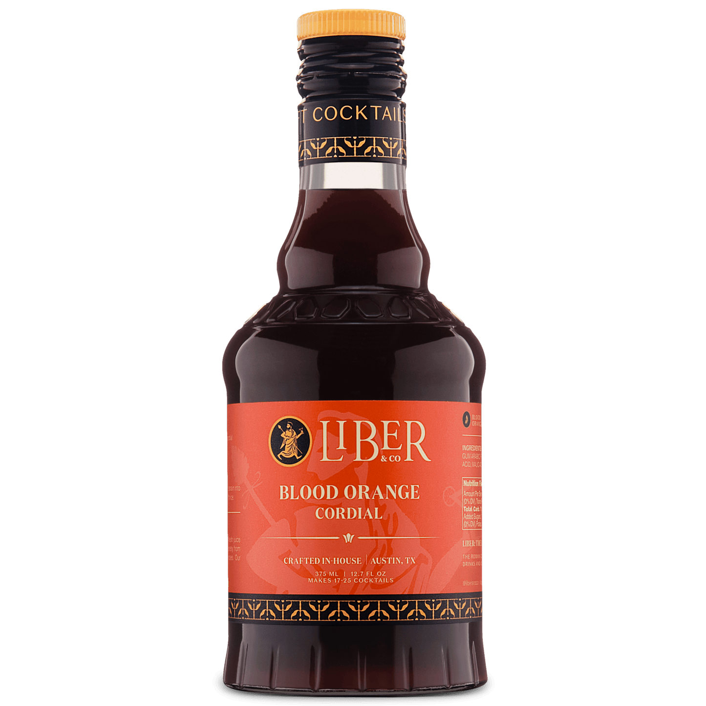 Liber & Co. - Blood Orange Cordial: 375 mL