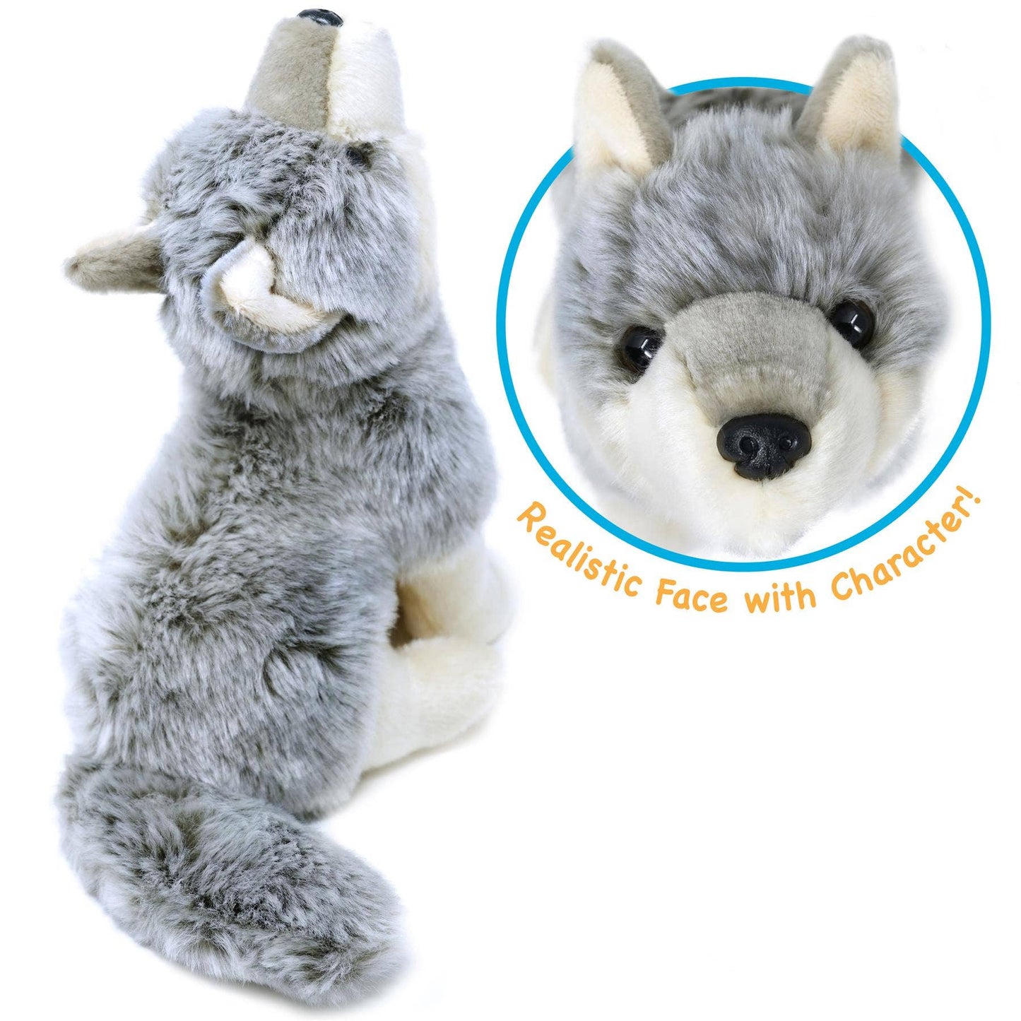 VIAHART Toy Co. - Wolcott the Wolf | 11 Inch Stuffed Animal Plush