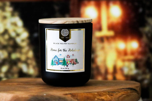 BLACK VELVET CANDLES - Home for the Holidays | Christmas Candles