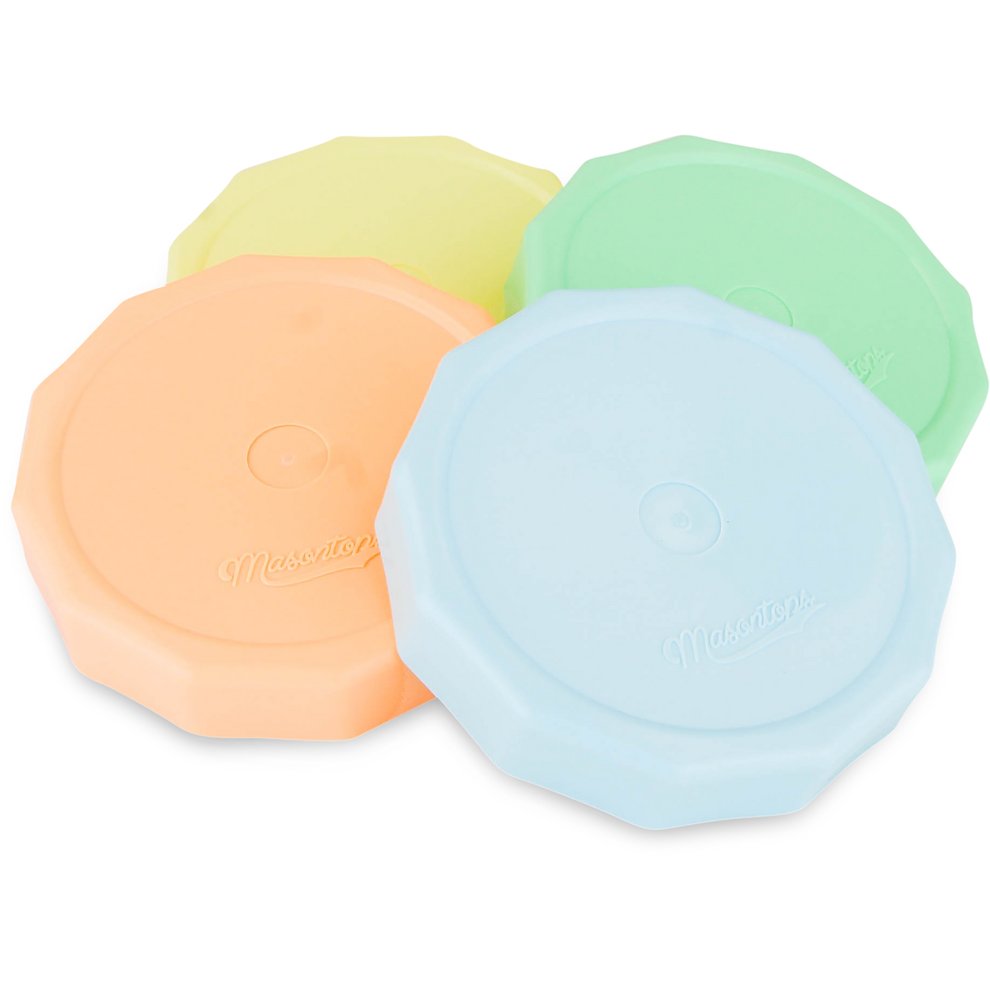 Pastel Tough Top Plastic Mason Jar Lids