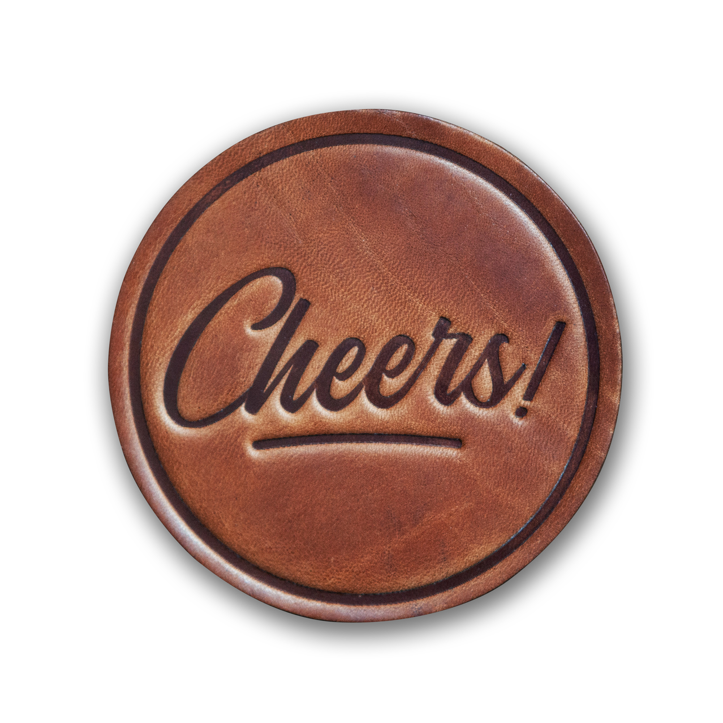 Sugarhouse Leather - Cheers! Leather Coaster