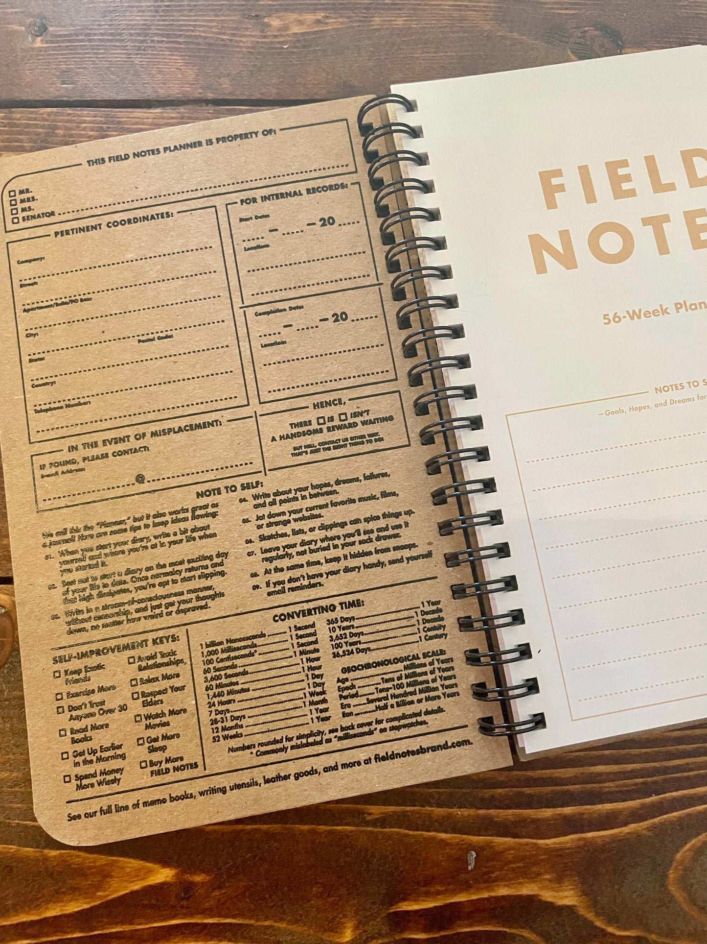 56-Week Planner – Southside Mercantile