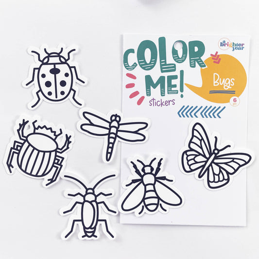 A Brighter Year - Color Your Own Bug Stickers