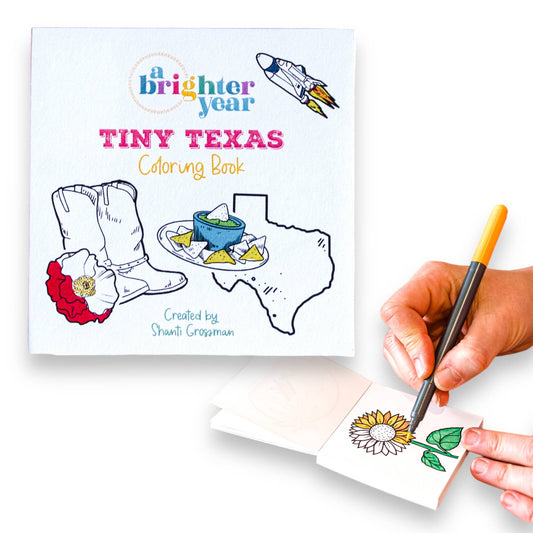 A Brighter Year - Tiny Texas Mini Coloring Book