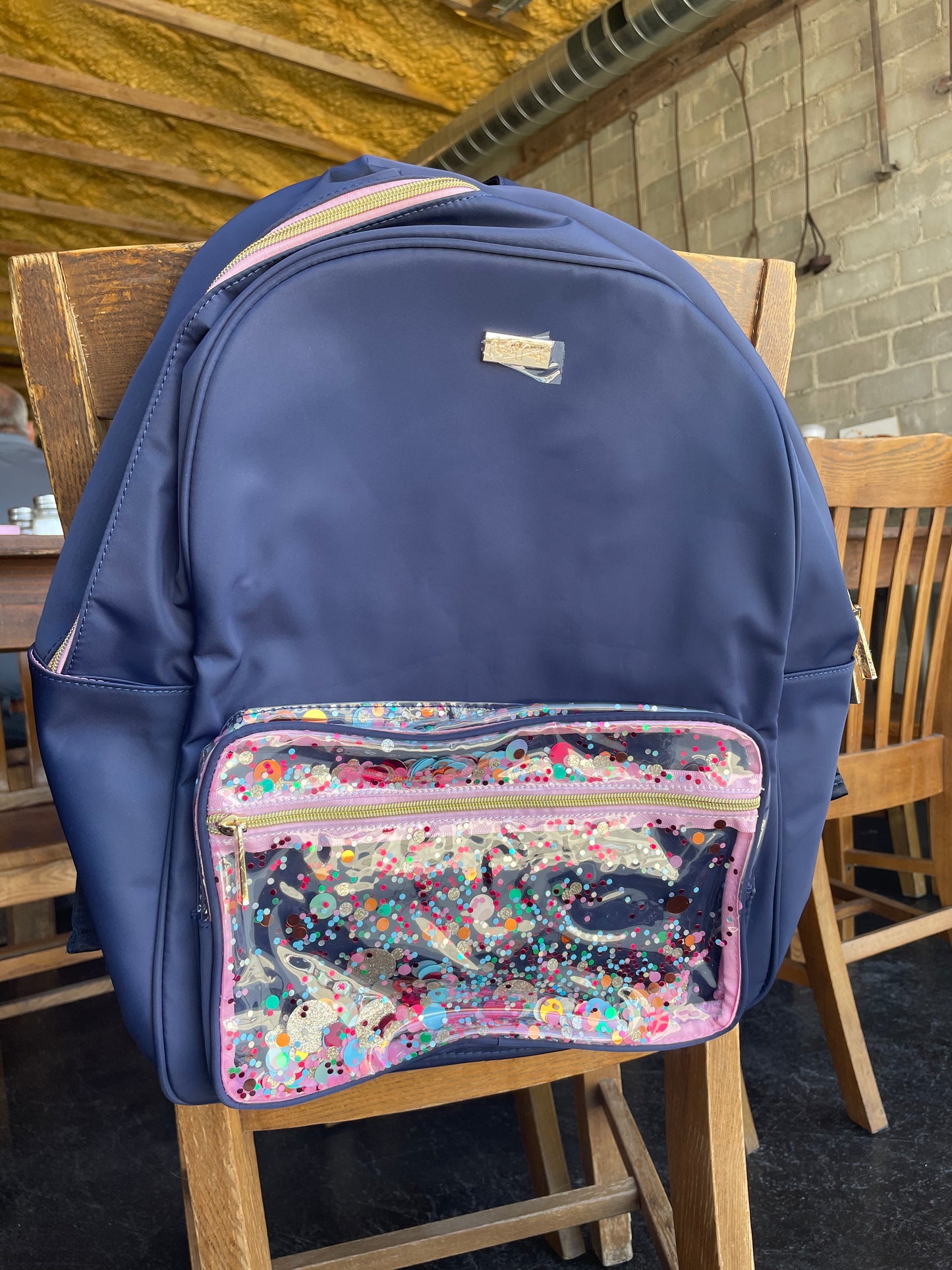 Navy Confetti Essentials Backpack