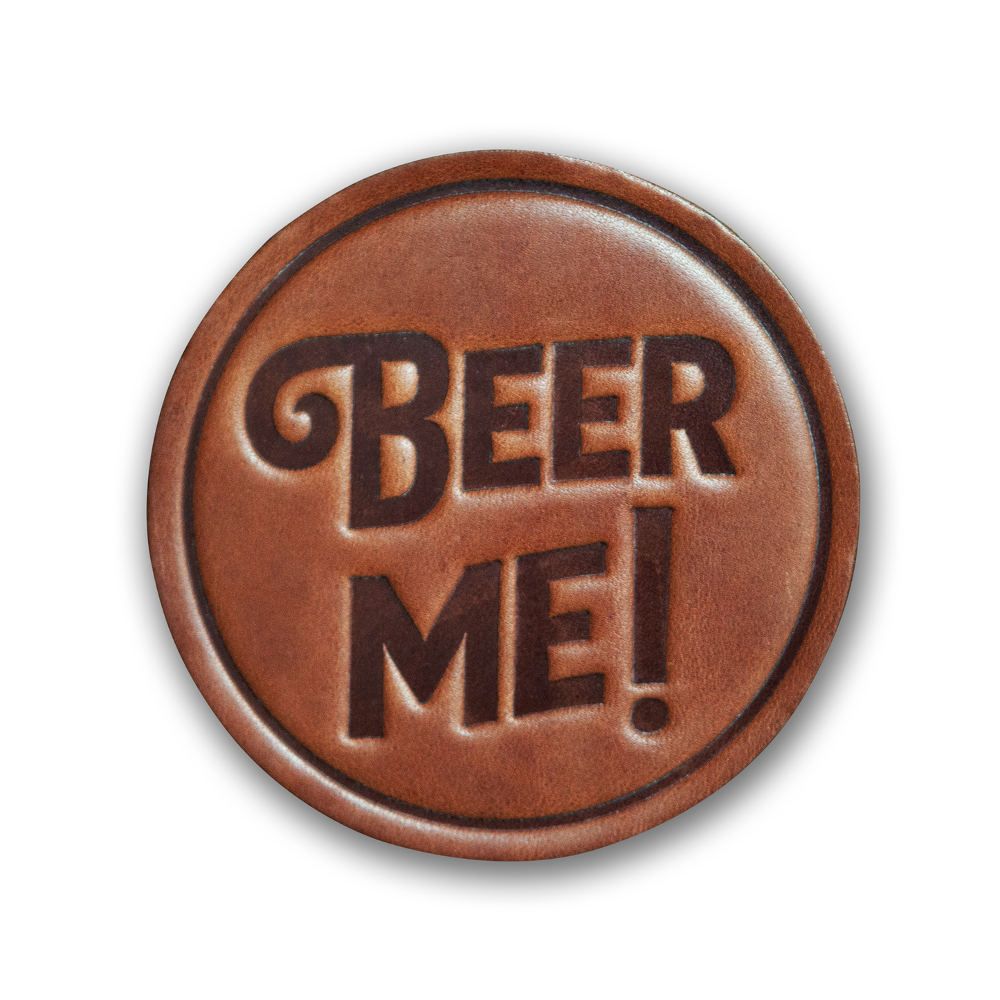 Sugarhouse Leather - Beer Me! Leather Coaster