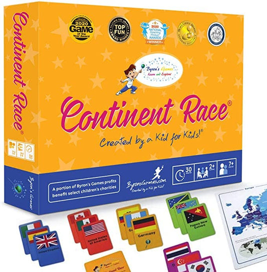 Dyce Games - Continent Race - Geography Educational Game for Kids