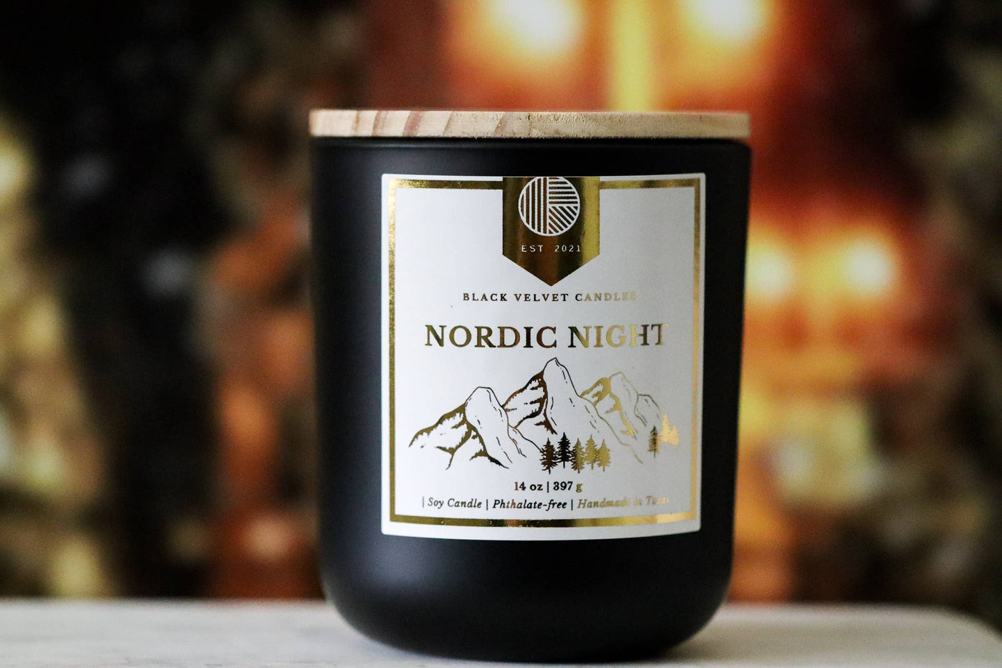 BLACK VELVET CANDLES - Nordic Night | Christmas Candles